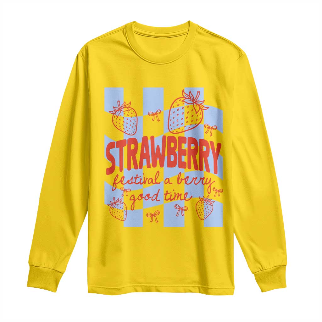 Strawberry Festival Long Sleeve Shirt 1968 A Berry Good Time Summer