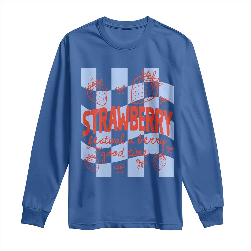 Strawberry Festival Long Sleeve Shirt 1968 A Berry Good Time Summer