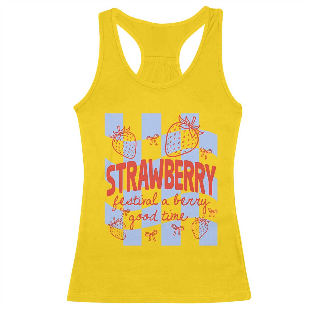 Strawberry Festival Racerback Tank Top 1968 A Berry Good Time Summer