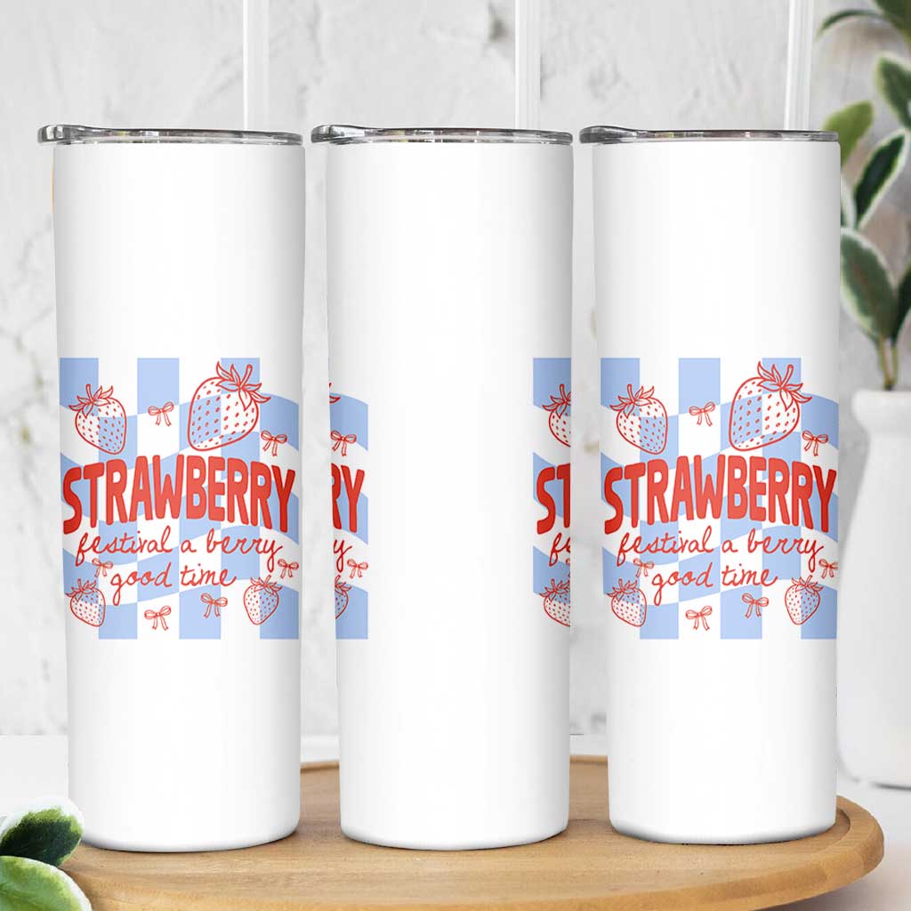 Strawberry Festival Skinny Tumbler 1968 A Berry Good Time Summer