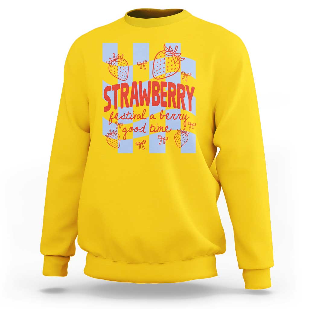 Strawberry Festival Sweatshirt 1968 A Berry Good Time Summer