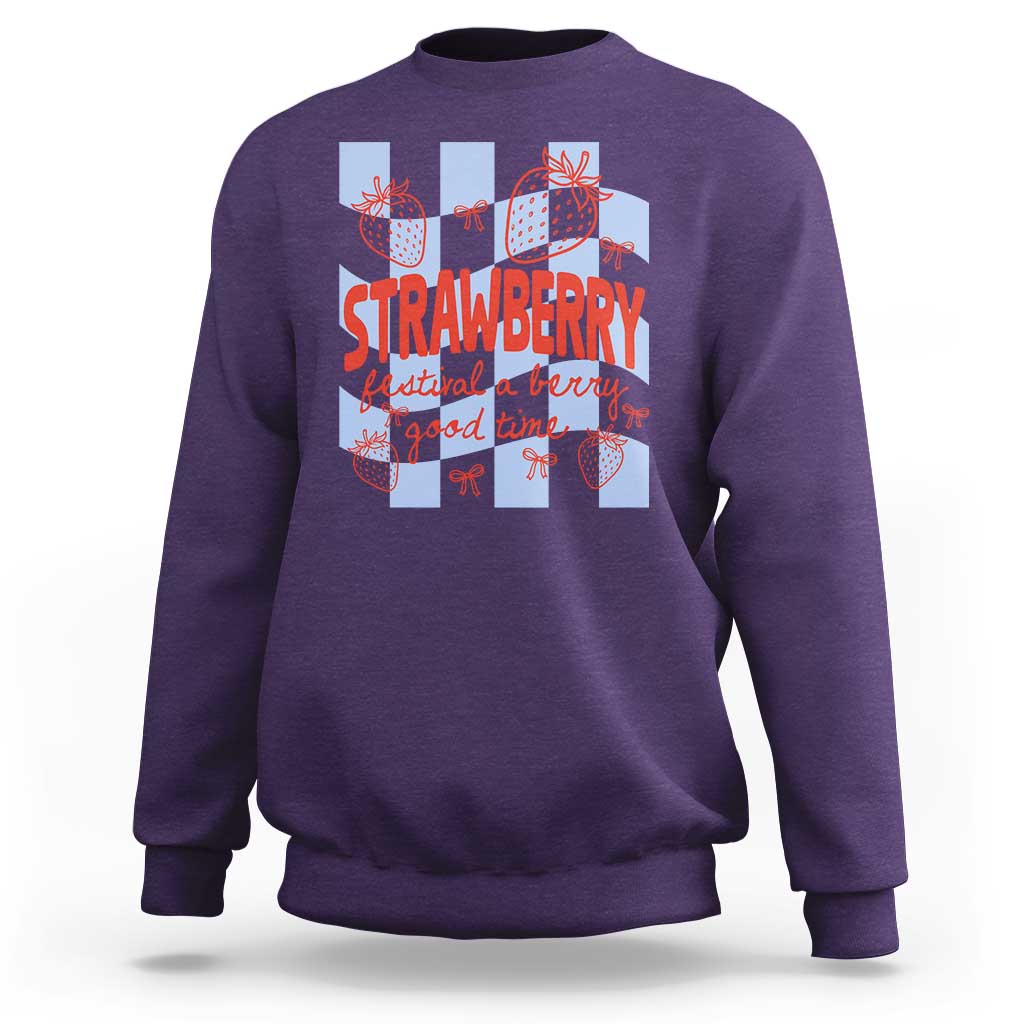 Strawberry Festival Sweatshirt 1968 A Berry Good Time Summer