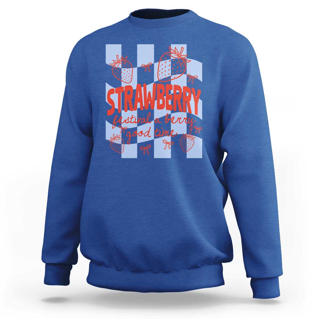 Strawberry Festival Sweatshirt 1968 A Berry Good Time Summer