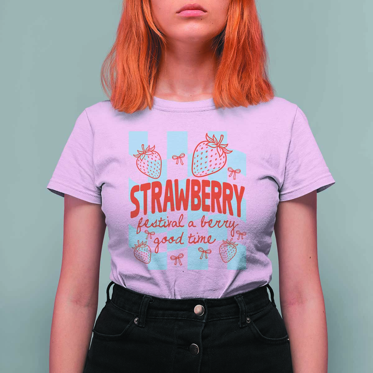 Strawberry Festival T Shirt For Women 1968 A Berry Good Time Summer