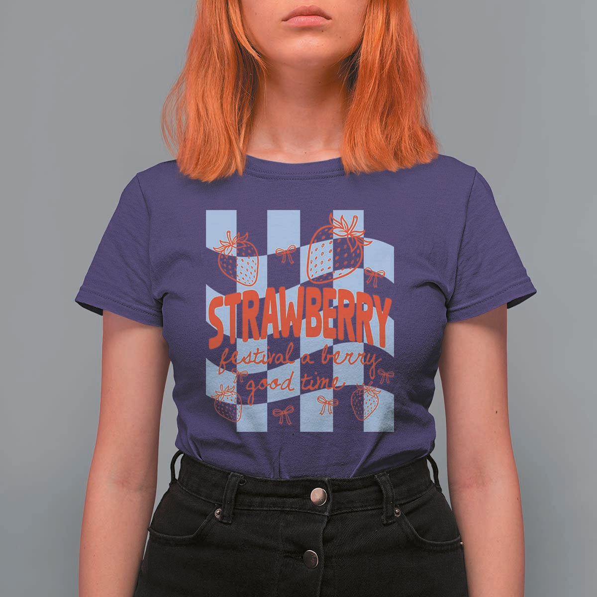 Strawberry Festival T Shirt For Women 1968 A Berry Good Time Summer