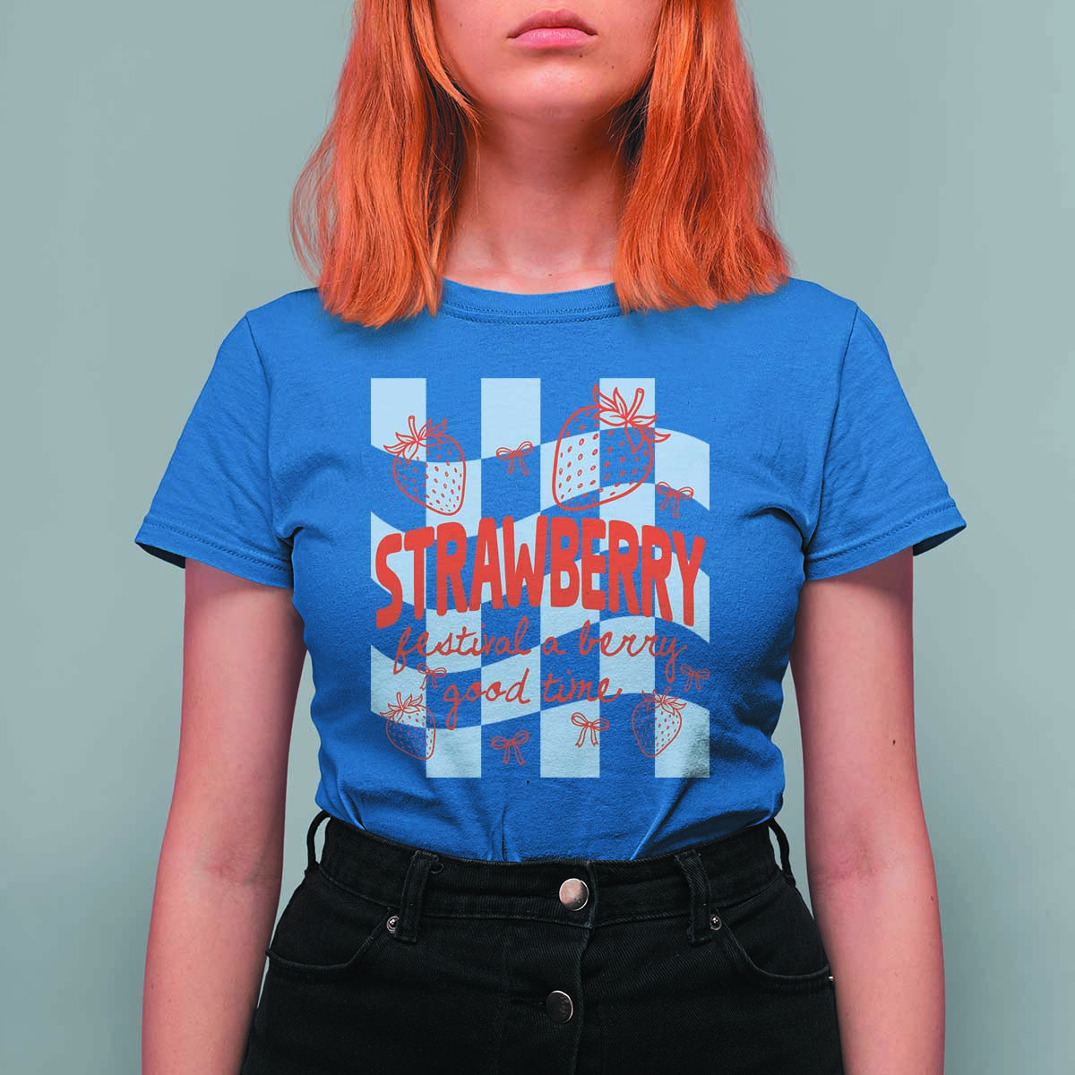 Strawberry Festival T Shirt For Women 1968 A Berry Good Time Summer