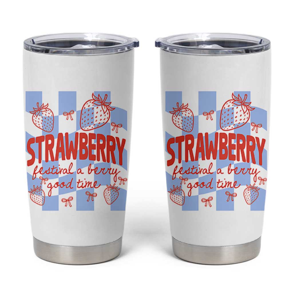 Strawberry Festival Tumbler Cup 1968 A Berry Good Time Summer