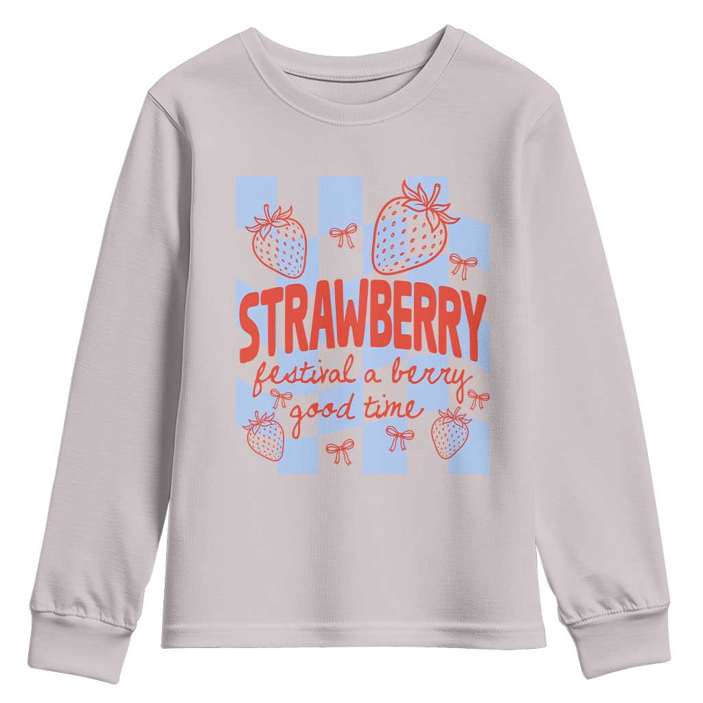 Strawberry Festival Youth Sweatshirt 1968 A Berry Good Time Summer