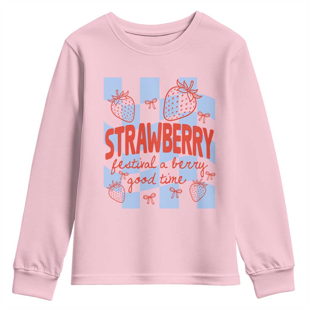 Strawberry Festival Youth Sweatshirt 1968 A Berry Good Time Summer