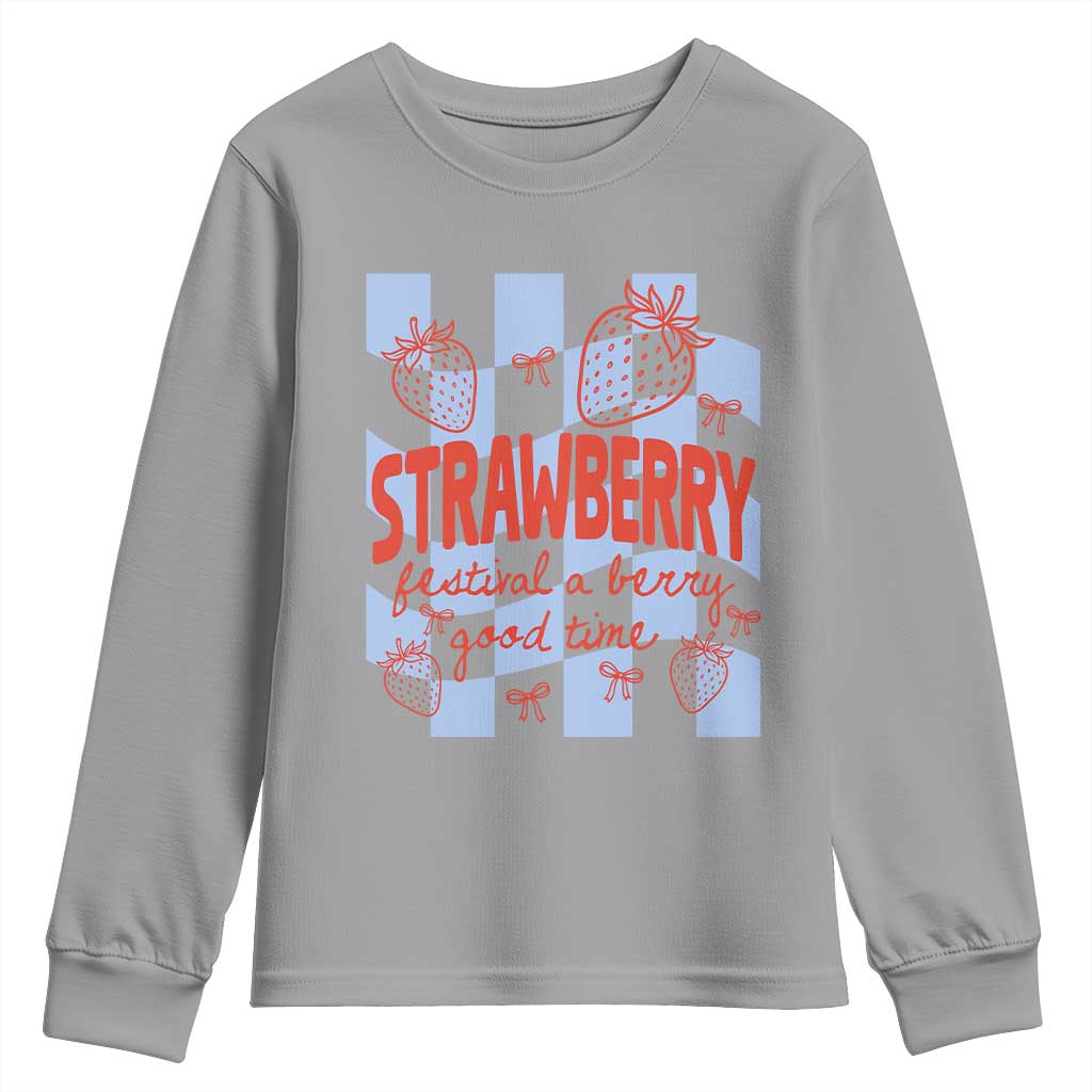 Strawberry Festival Youth Sweatshirt 1968 A Berry Good Time Summer