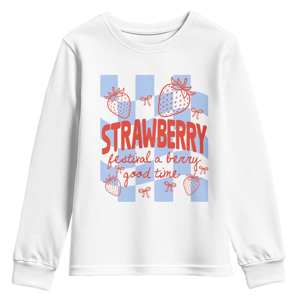 Strawberry Festival Youth Sweatshirt 1968 A Berry Good Time Summer