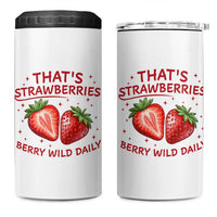 That’s Strawberries 4 in 1 Can Cooler Tumbler Summer Fruit Festival