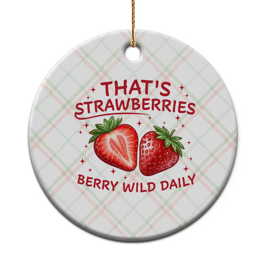 That’s Strawberries Ceramic Ornament Summer Fruit Festival