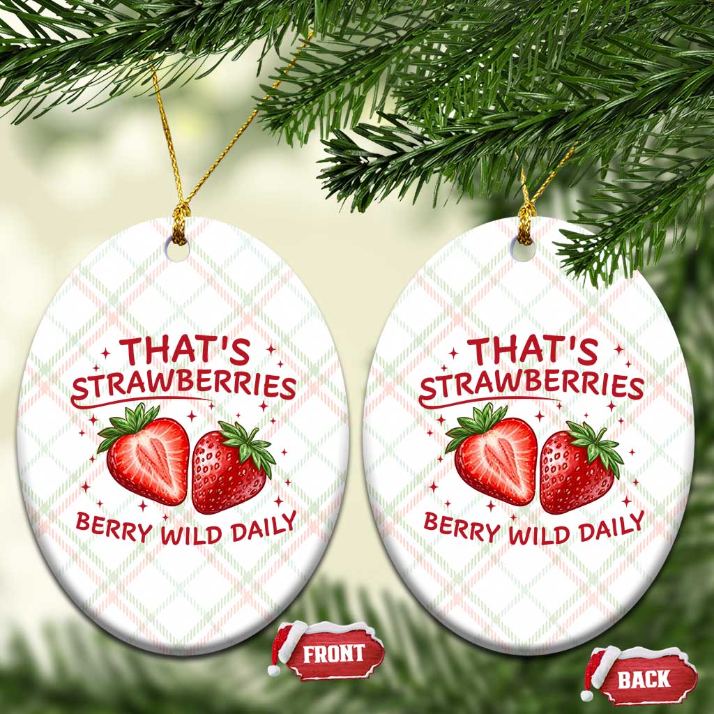 That’s Strawberries Ceramic Ornament Summer Fruit Festival