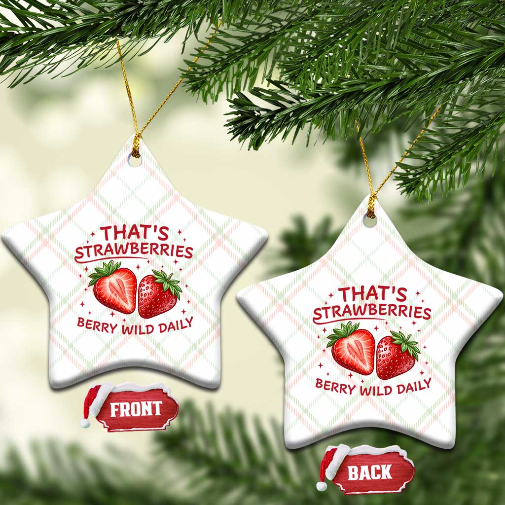 That’s Strawberries Ceramic Ornament Summer Fruit Festival
