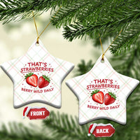 That’s Strawberries Ceramic Ornament Summer Fruit Festival