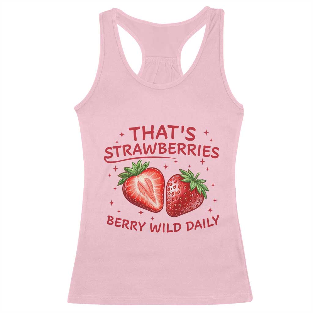 That’s Strawberries Racerback Tank Top Summer Fruit Festival