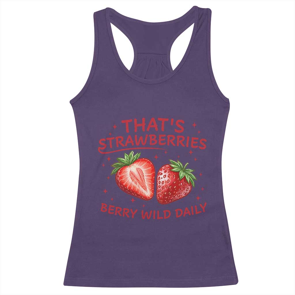 That’s Strawberries Racerback Tank Top Summer Fruit Festival