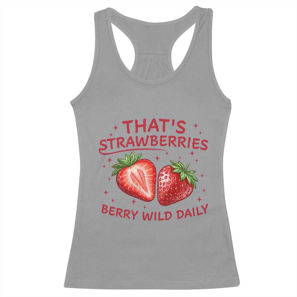 That’s Strawberries Racerback Tank Top Summer Fruit Festival