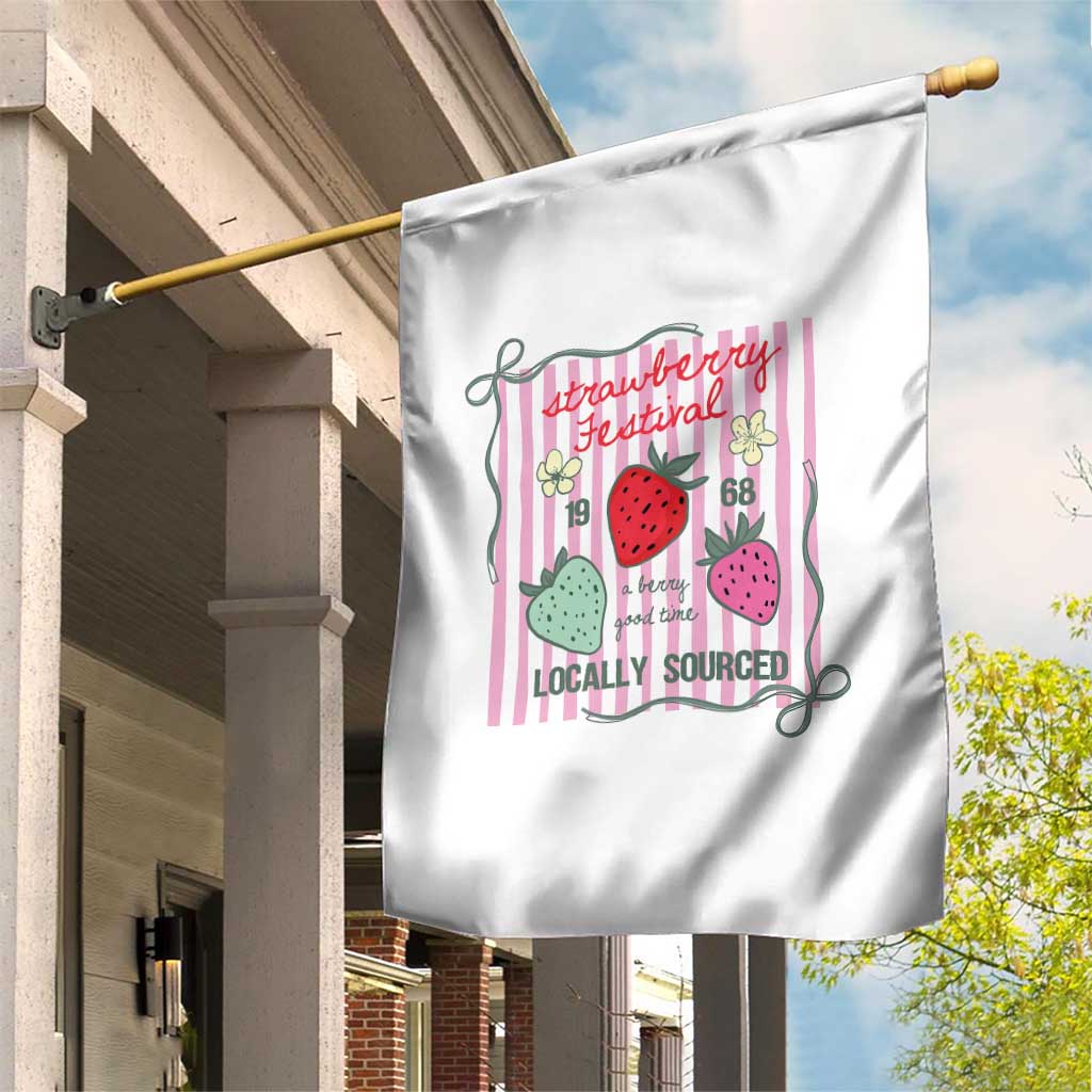 Strawberry Festival Garden Flag Summer Fruit Vibes