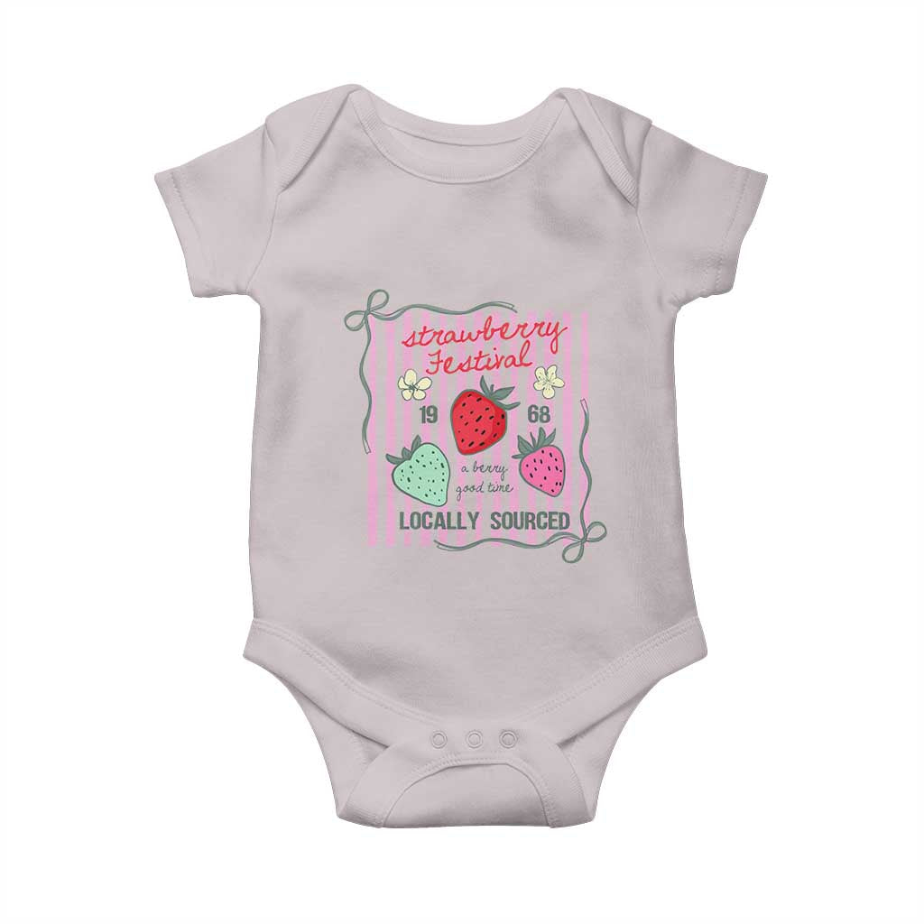 Strawberry Festival Baby Onesie Summer Fruit Vibes
