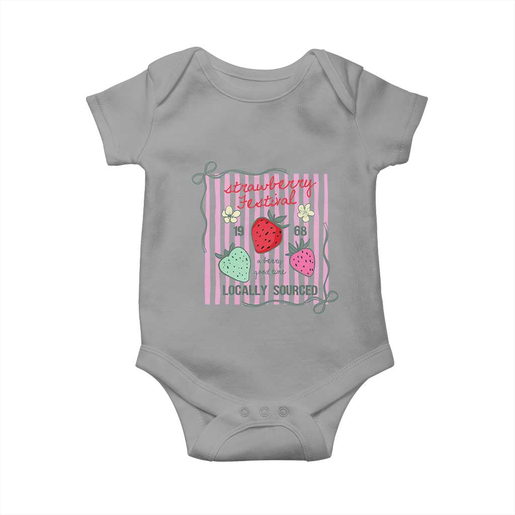 Strawberry Festival Baby Onesie Summer Fruit Vibes