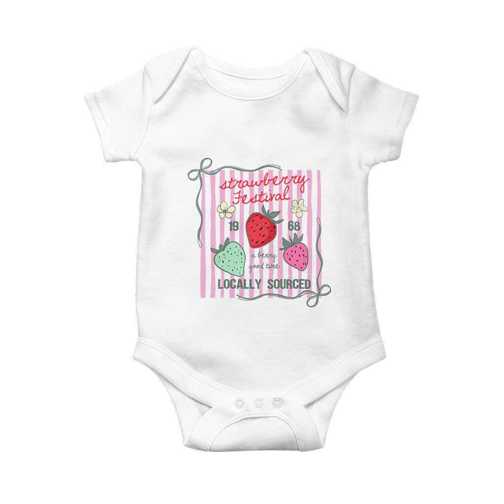 Strawberry Festival Baby Onesie Summer Fruit Vibes