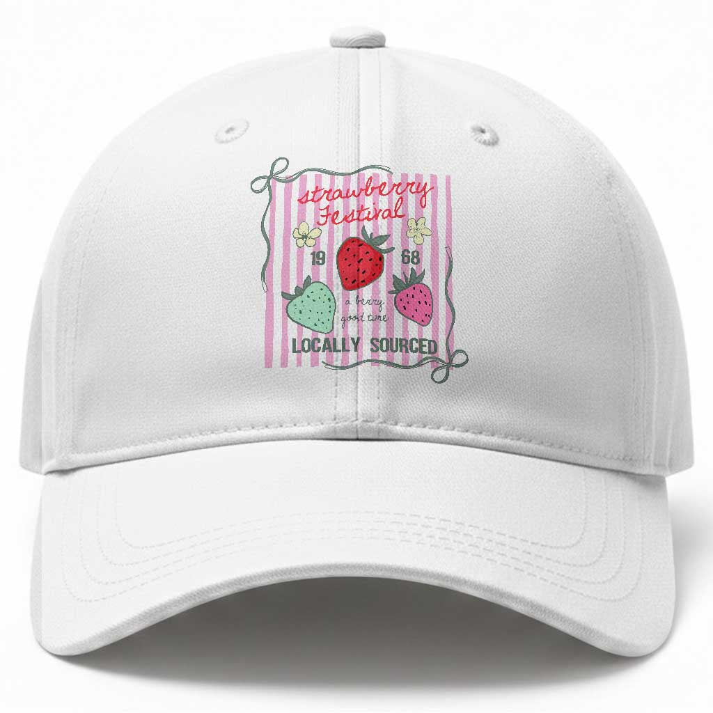 Strawberry Festival Baseball Cap Summer Fruit Vibes