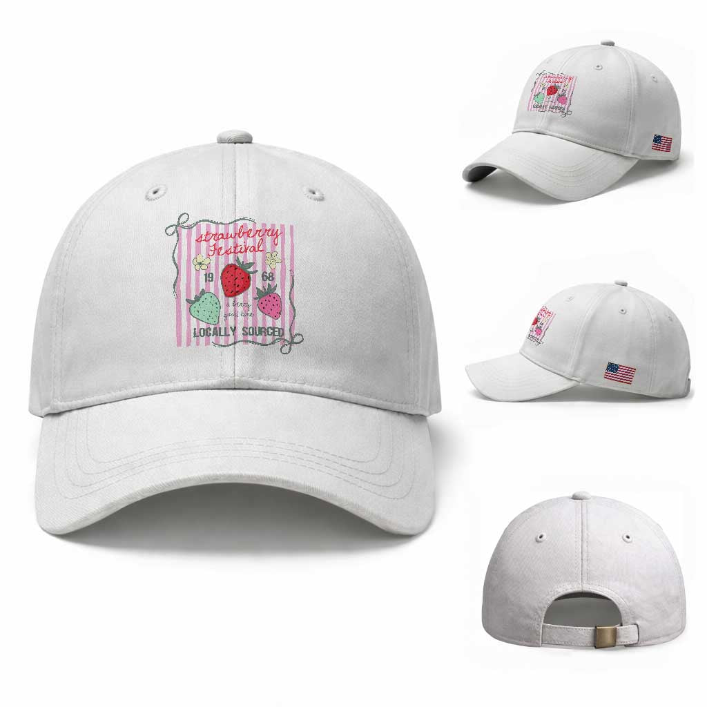 Strawberry Festival Baseball Cap Summer Fruit Vibes