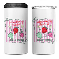Strawberry Festival 4 in 1 Can Cooler Tumbler Summer Fruit Vibes