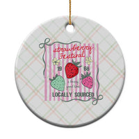 Strawberry Festival Ceramic Ornament Summer Fruit Vibes