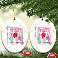 Strawberry Festival Ceramic Ornament Summer Fruit Vibes