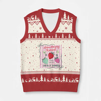 Strawberry Festival V-Neck Knit Sweater Vest Summer Fruit Vibes