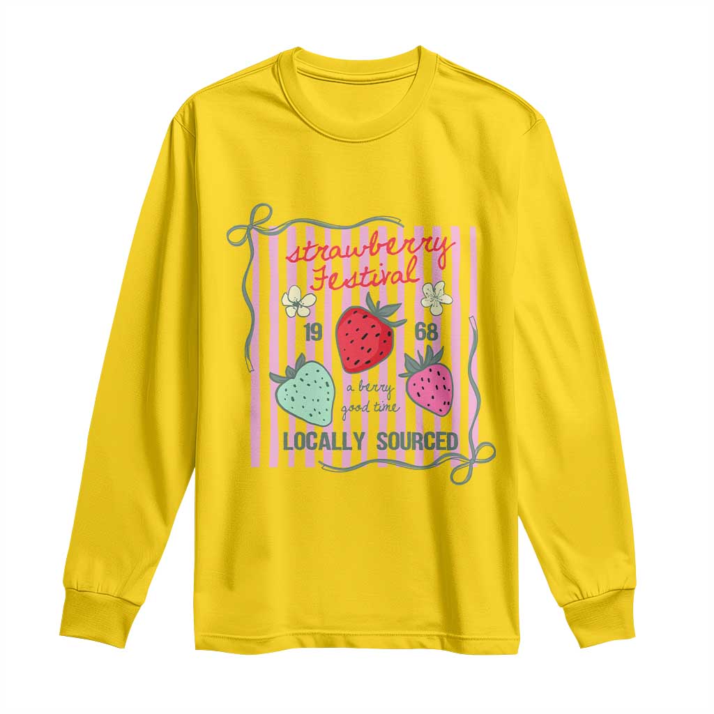 Strawberry Festival Long Sleeve Shirt Summer Fruit Vibes