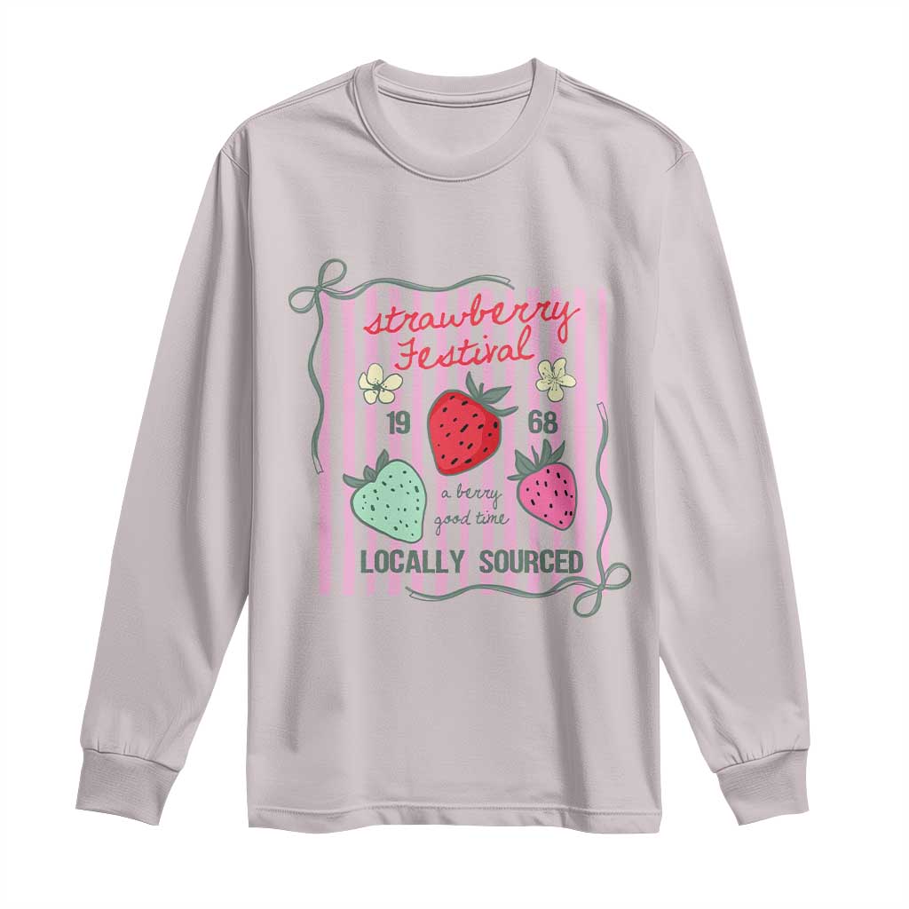 Strawberry Festival Long Sleeve Shirt Summer Fruit Vibes