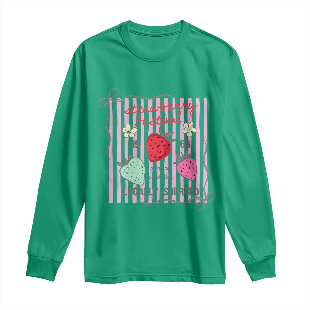 Strawberry Festival Long Sleeve Shirt Summer Fruit Vibes