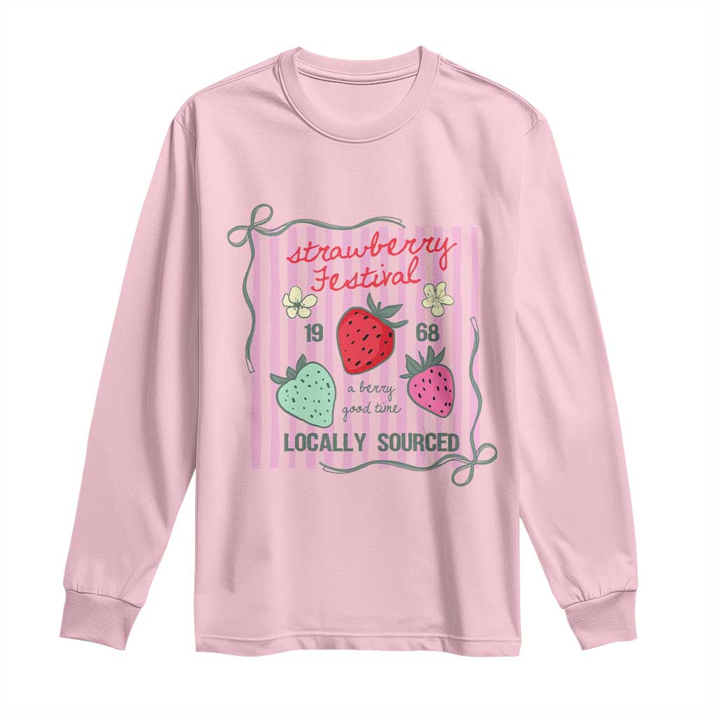 Strawberry Festival Long Sleeve Shirt Summer Fruit Vibes