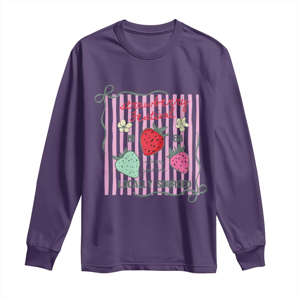 Strawberry Festival Long Sleeve Shirt Summer Fruit Vibes