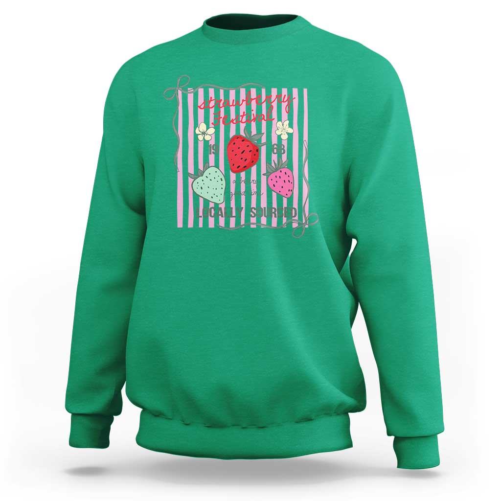Strawberry Festival Sweatshirt Summer Fruit Vibes