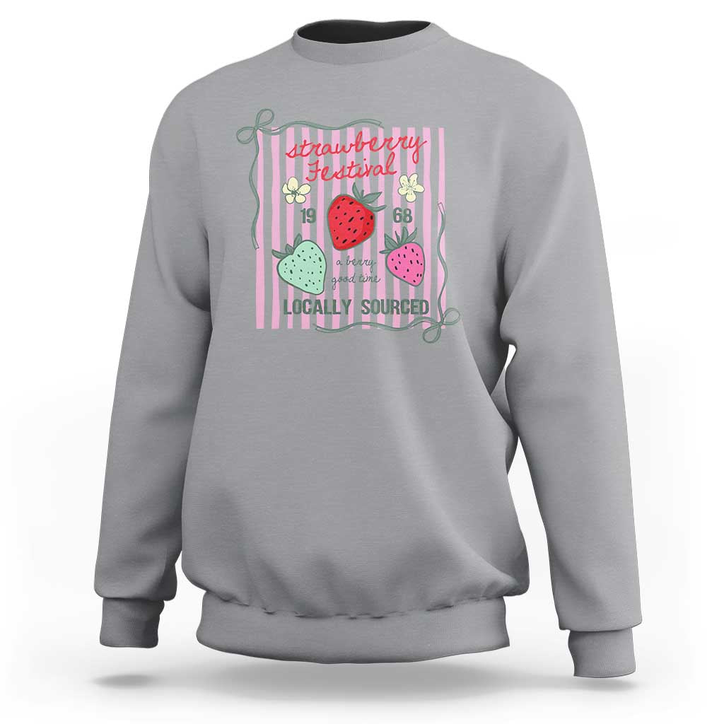 Strawberry Festival Sweatshirt Summer Fruit Vibes