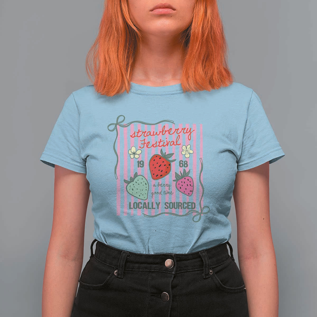 Strawberry Festival T Shirt For Women Summer Fruit Vibes