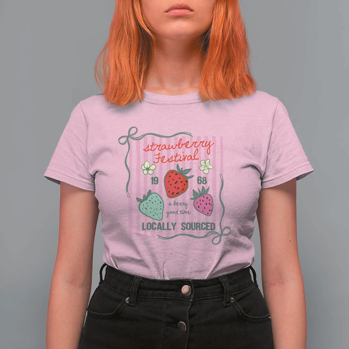 Strawberry Festival T Shirt For Women Summer Fruit Vibes