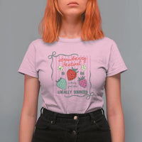 Strawberry Festival T Shirt For Women Summer Fruit Vibes