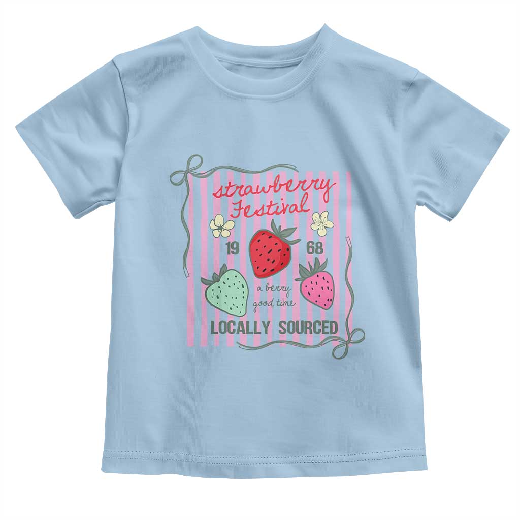 Strawberry Festival Toddler T Shirt Summer Fruit Vibes