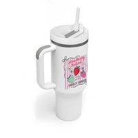Strawberry Festival Tumbler With Handle Summer Fruit Vibes