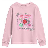 Strawberry Festival Youth Sweatshirt Summer Fruit Vibes