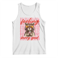 Feeling Berry Good Tank Top Funny Raccoon Strawberry Summer Vibes