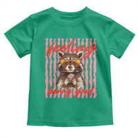 Feeling Berry Good Toddler T Shirt Funny Raccoon Strawberry Summer Vibes
