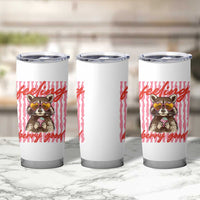 Feeling Berry Good Tumbler Cup Funny Raccoon Strawberry Summer Vibes