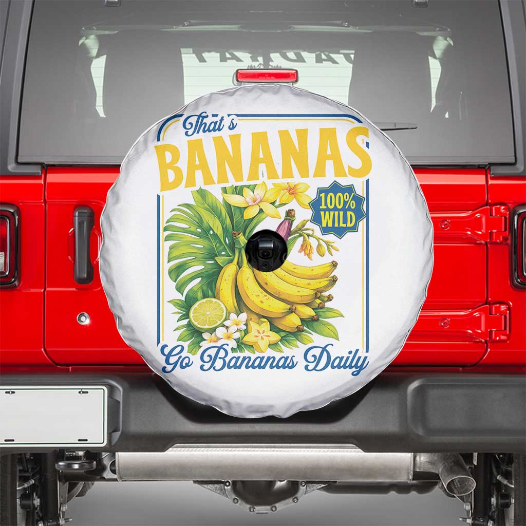 That's Bananas Spare Tire Cover Funny Banana Summer Fruit Food Pun